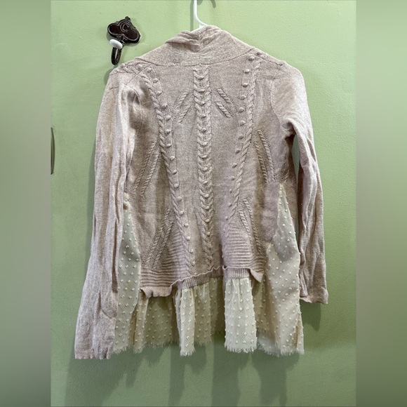 Anthropologie Knitted & Knotted Cashmere Blend Cardigan Sz S EUC - Picture 2 of 7